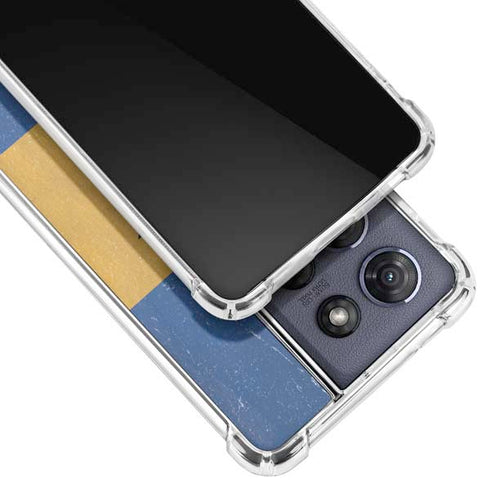 Barbados Flag Distressed Moto G 5G (2025) Clear Case